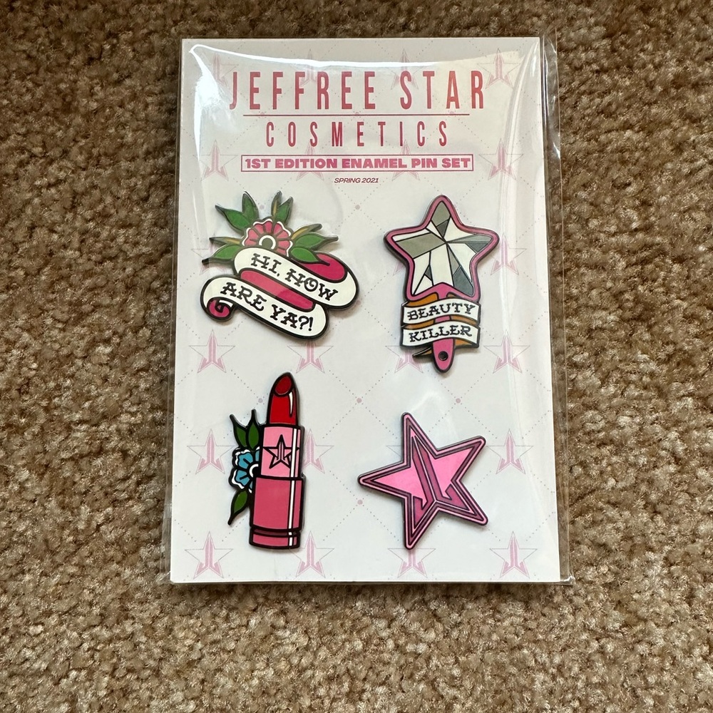 Jeffree Star Enamel Pin Set - Pink and Green